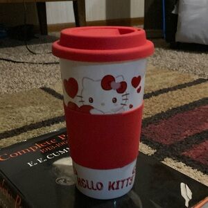 Hello Kitty Sanrio coffee cup glass